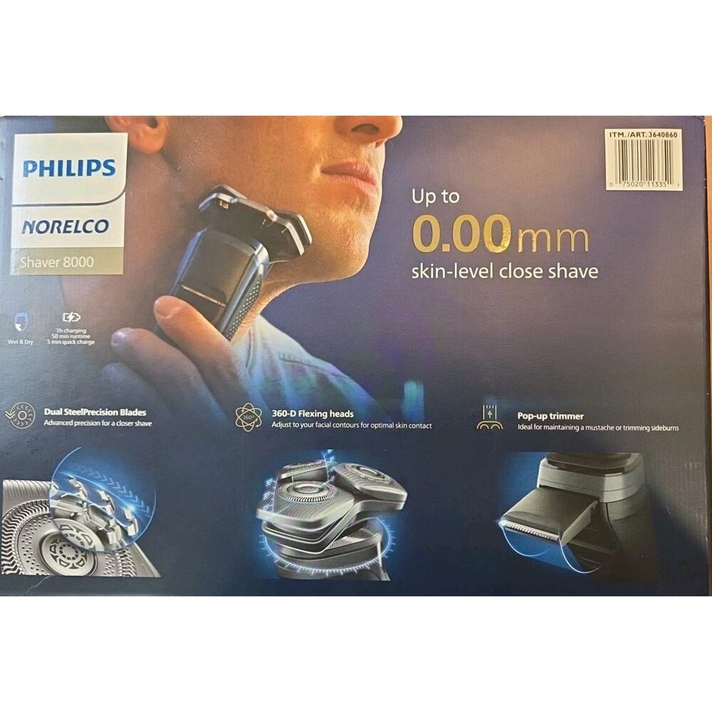 Philips Norelco Electric Shaver 8000 New